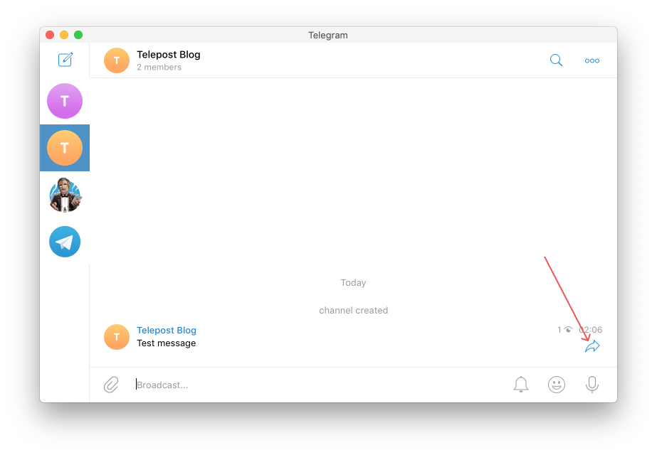Channel add with bot Forward message